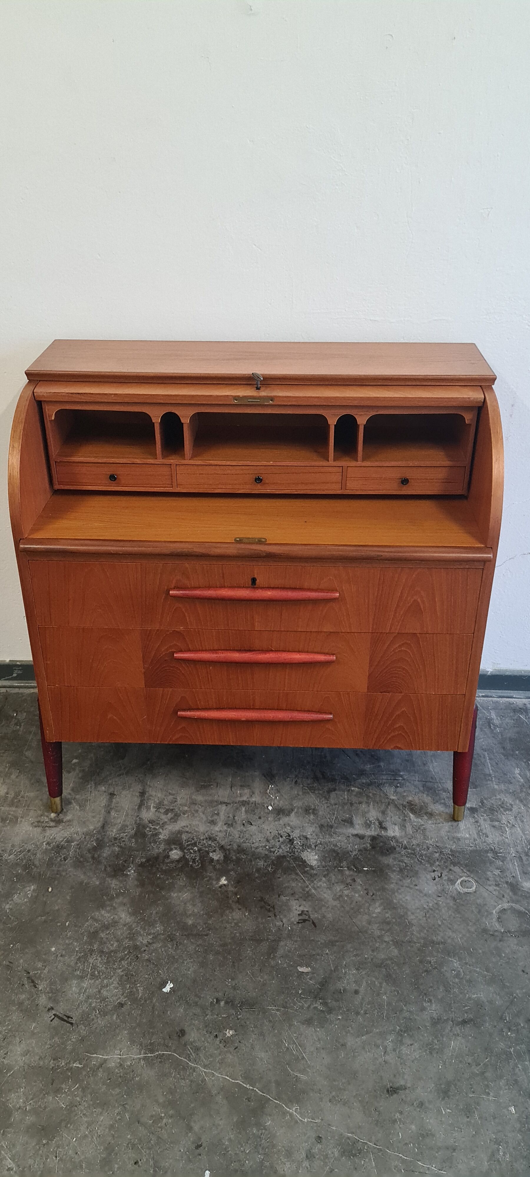 Vintage Scandinavian design secretary by Egon Ostergaard for SMI