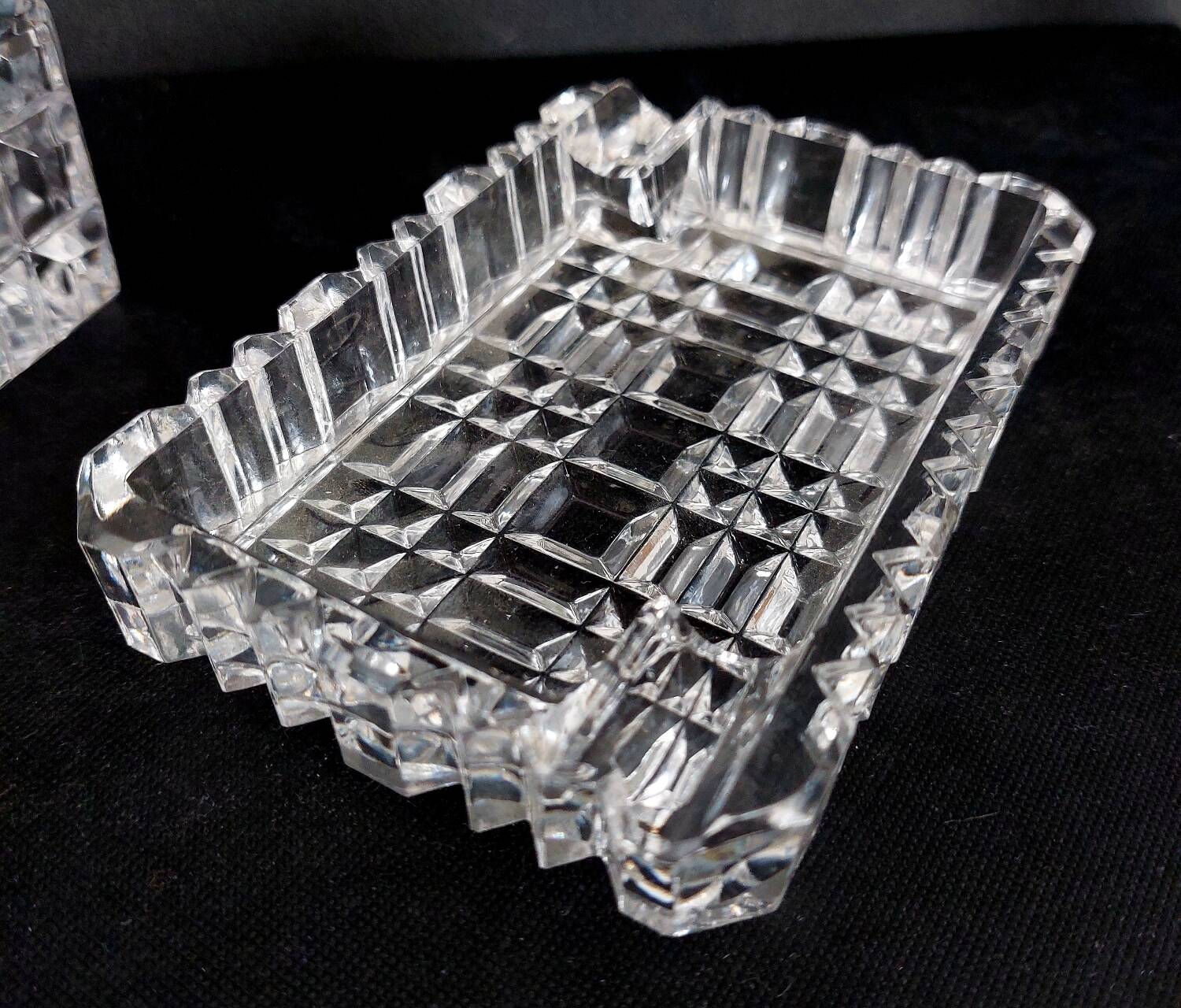 Cendrier vintage en cristal