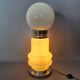 Murano glass table lamp by Nason, Birillo metal, Space Age design 1970.