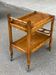 Vintage dessert bar trolley on wheels with removable tray