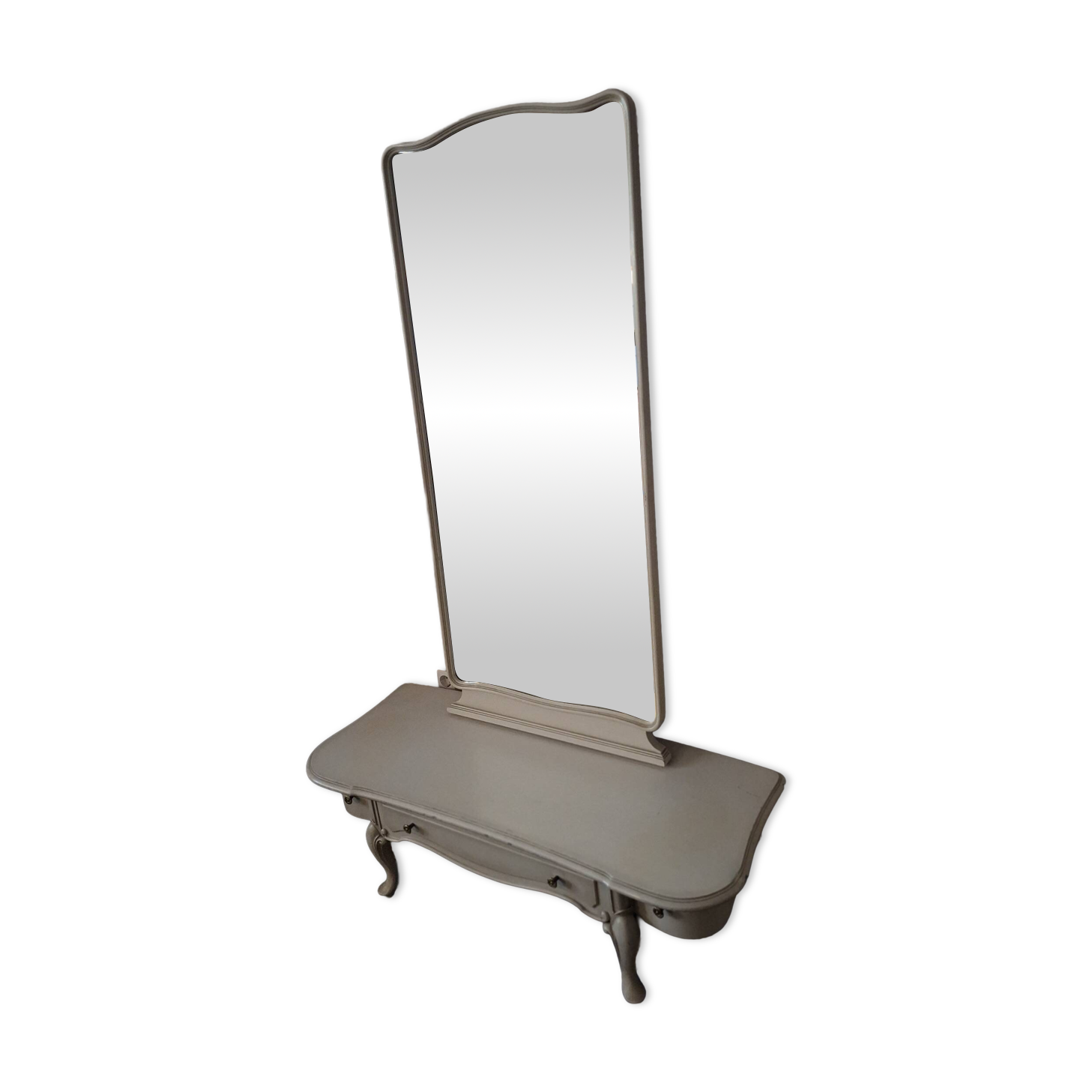 Vintage Boho standing mirror, 1970-80