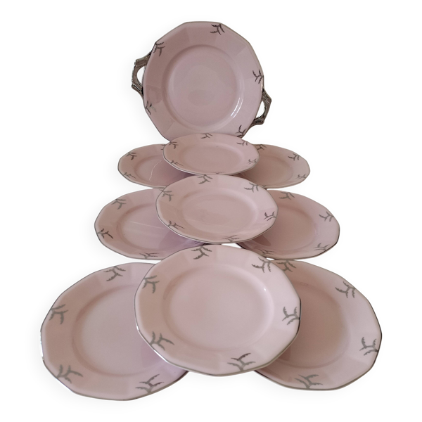 Service en porcelaine rose Hass & Czjzek