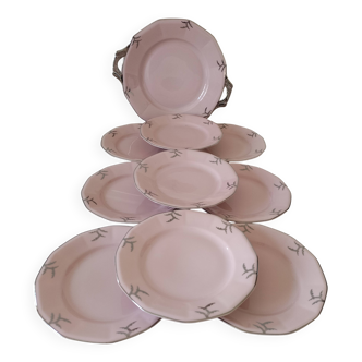 Service en porcelaine rose Hass & Czjzek