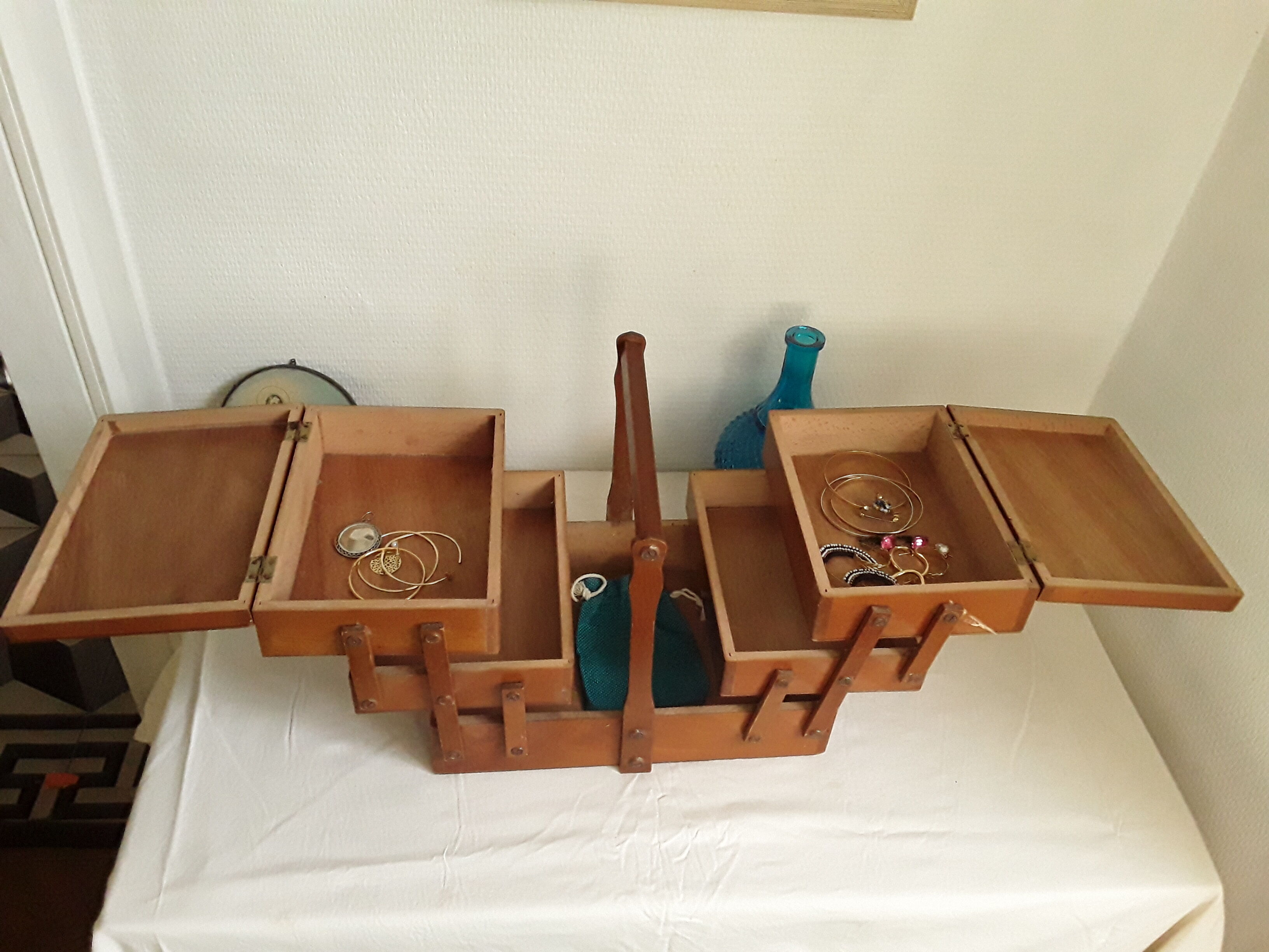 Vintage worker sewing box