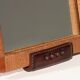 Miroir de table moderniste rare de Jacques Adnet des années 1950