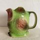 Zoomorphic jug, Sarreguemines jug in slipware, owl, owl.