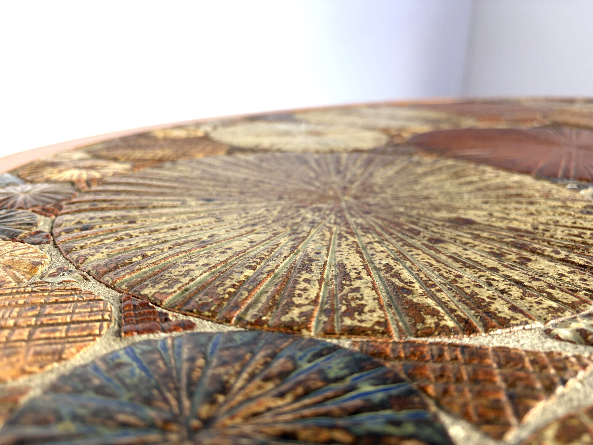 Mid-century Danish teak and tile Tue Poulsen coffee table by Haslev, 1960s