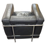 Black armchair Le Corbusier, LC2