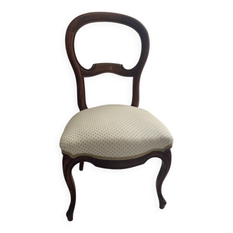 Chaise Louis Philippe en noyer