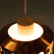 Suspension d'époque spatiale années 60/70, suspension lumineuse suédoise