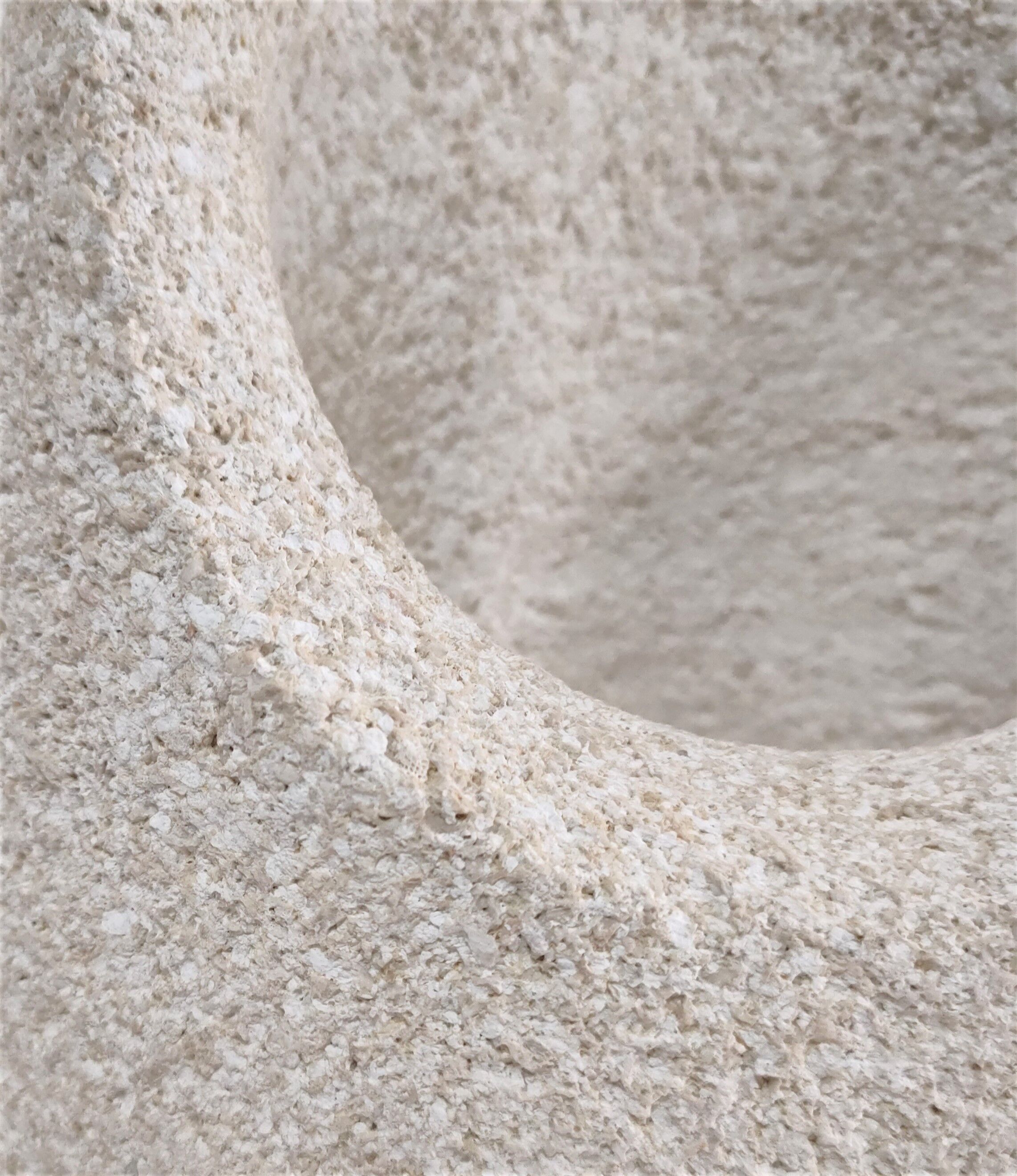 Lamp stone carved design 70s