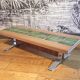 Formica and ceramic side table