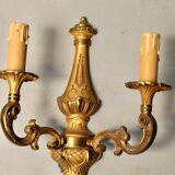 Paire d'appliques en bronze de style Louis XV