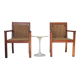 Paire de fauteuils corde des années 50
