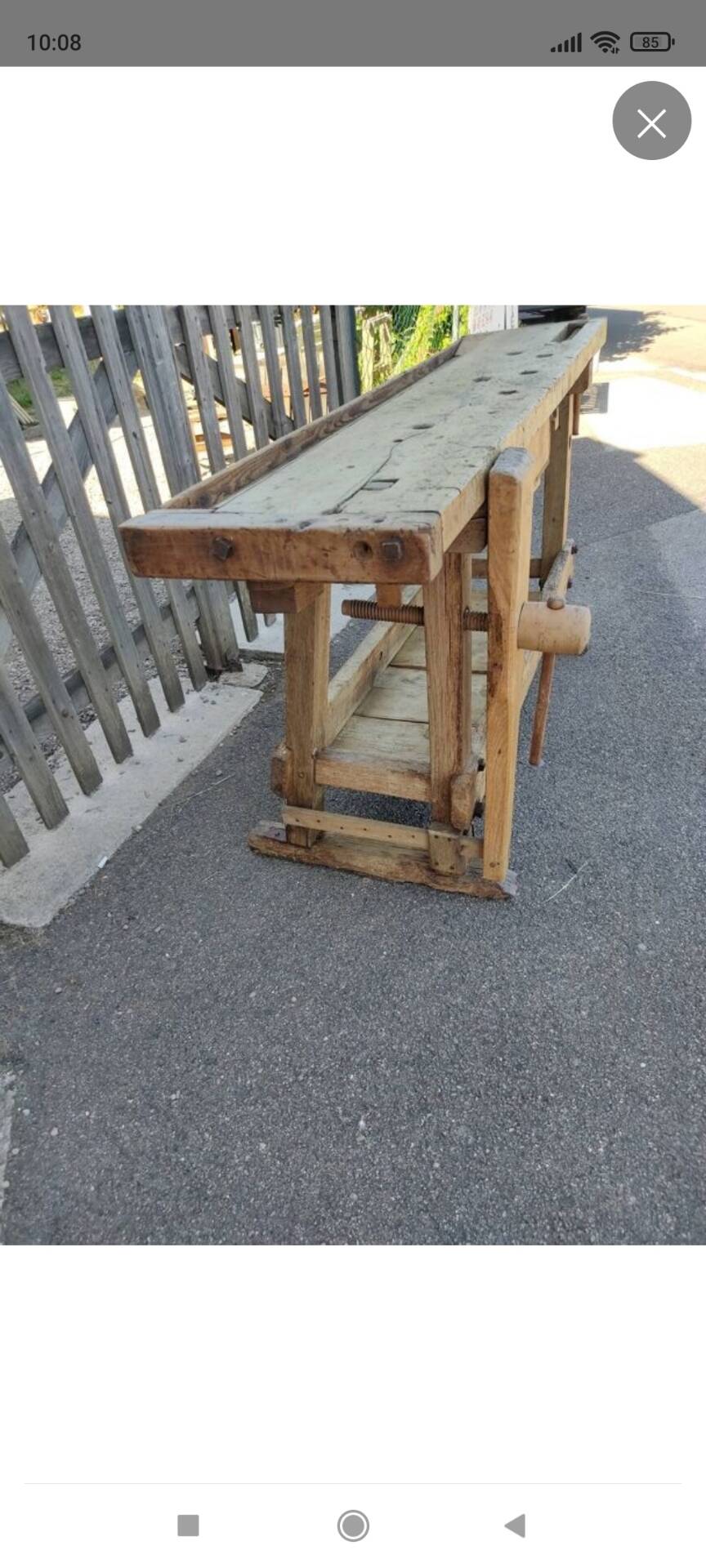 Petit établi d'atelier 