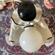 Pierrot lamp and its illuminating moon Vintage 1980