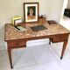 Bureau bois et marbre rose