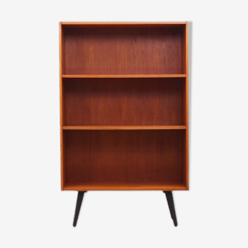 Bibliothèque en teck, design danois, années 1970, production: Danemark