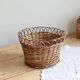 Cache-pot vintage rotin tressé – Accessoire plante d'intérieur