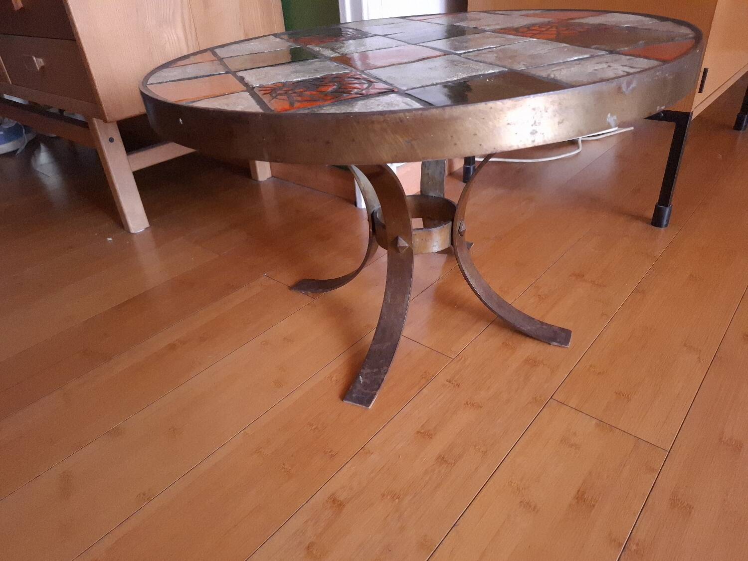 70s ceramic coffee table Vallauris