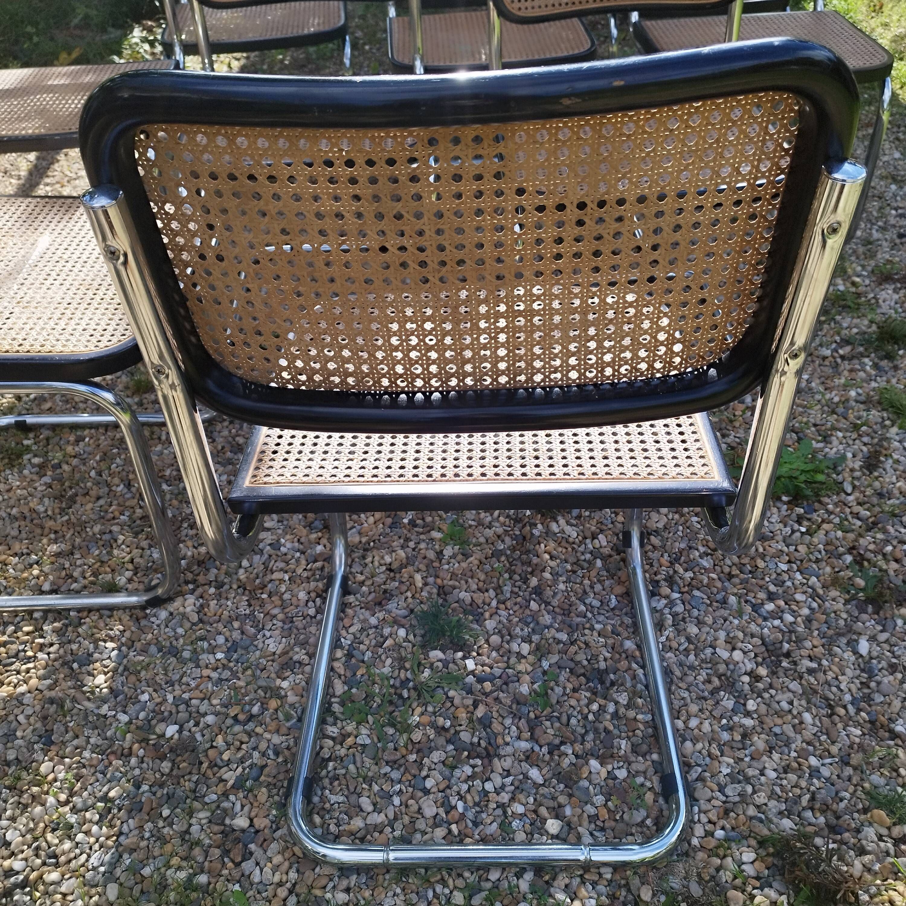 Vintage style chairs Cesca B32 Marcel Breuer