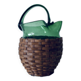 Blown glass pitcher