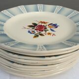 Set 10 plates Claude de Sarreguemines 1930
