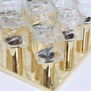 Large glass ice chandelier from Murano by Kalmar, Austria, 1960s.