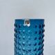 Vase en verre bleu Gral 1960