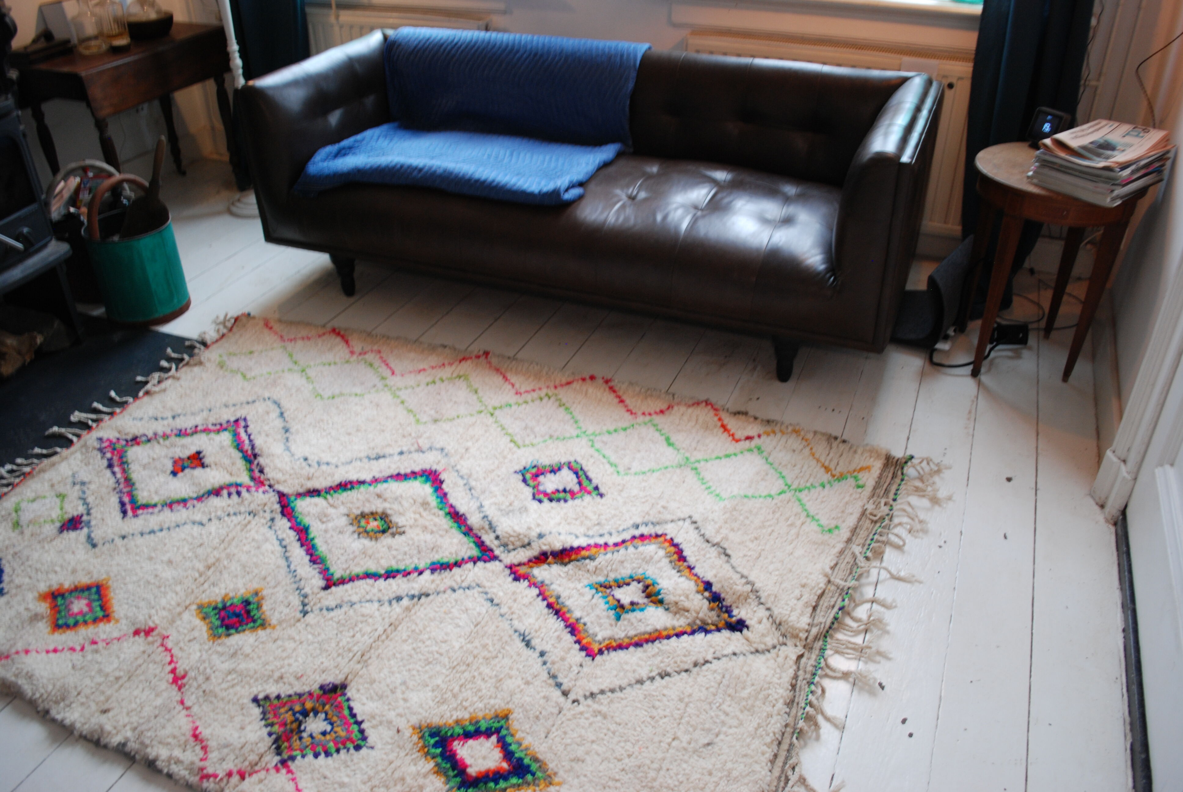 Vintage Berber rug from 1975-1980 225x150cm