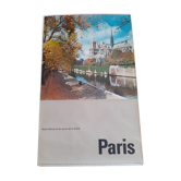 Affiche Paris Notre-Dame quais de Seine années 60