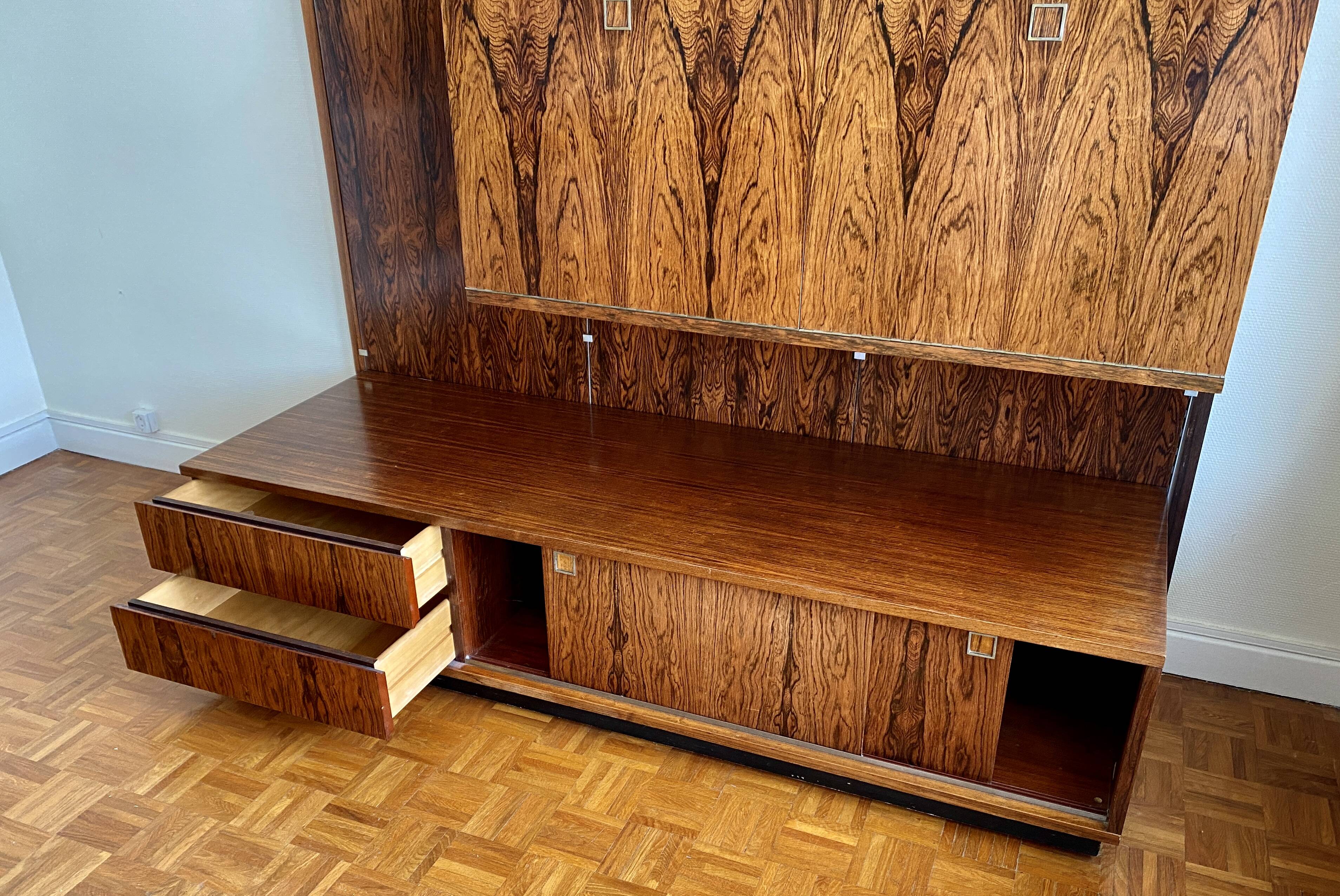 Modular Bookcase A System By Louis Paolozzi In Rio Rosewood -