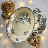 Oval dish, honeysuckle model