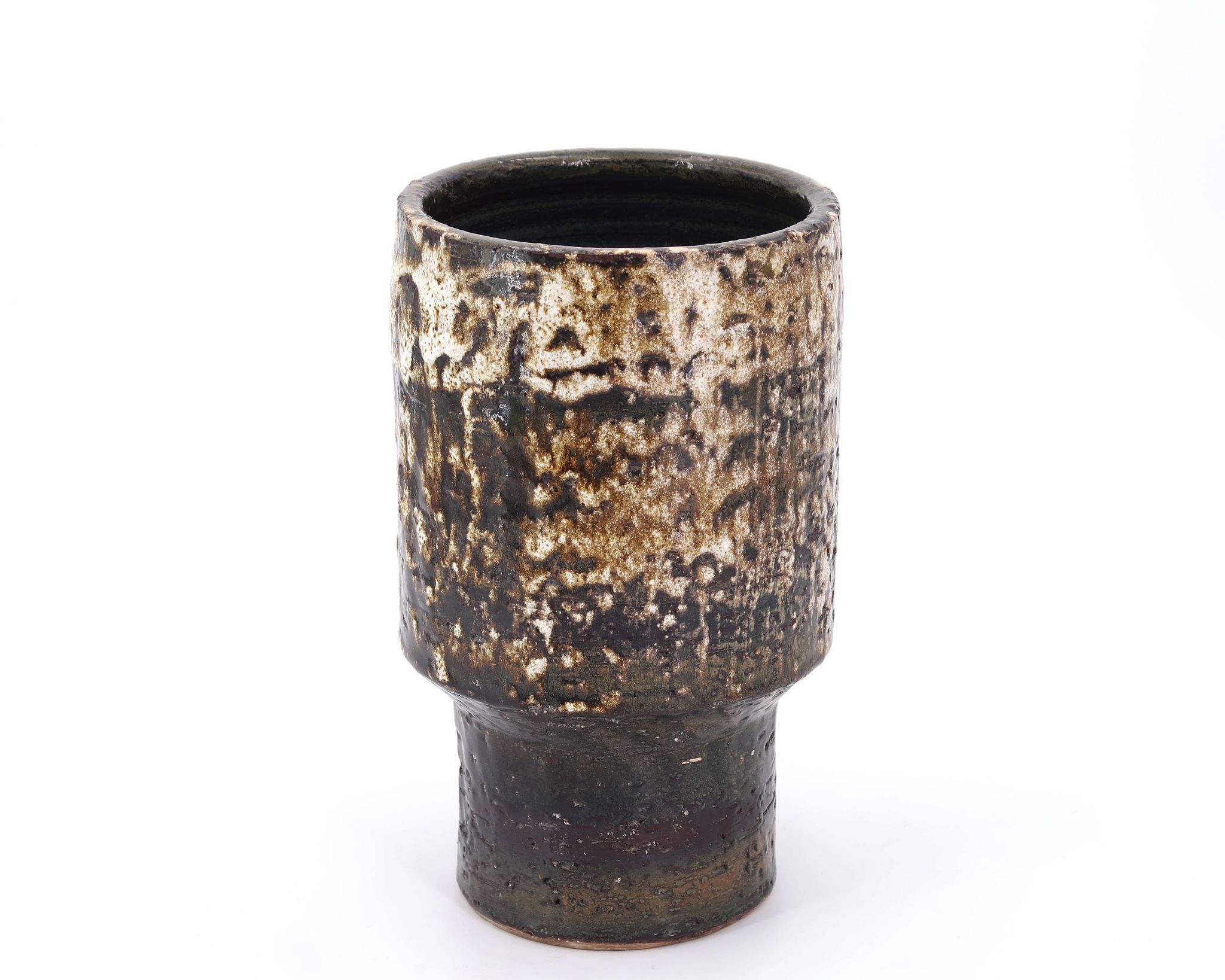 Fat lava ceramic vase by Pieter Groeneveldt, 1950s