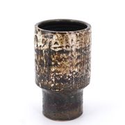 Fat lava ceramic vase by Pieter Groeneveldt, 1950s