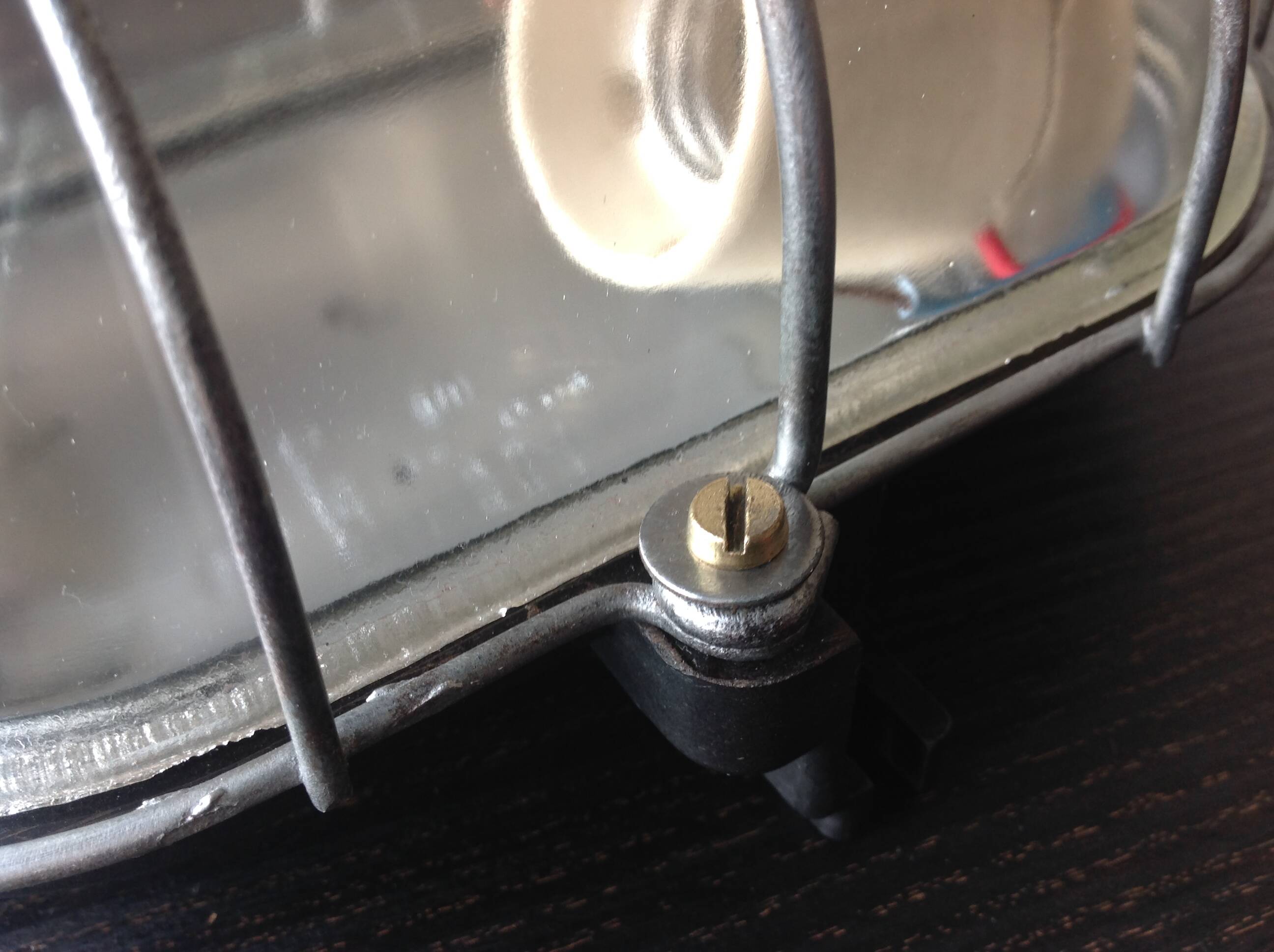 Industrial style porthole wall light, 50s-60s