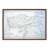 Printed in 1850, map of Asia Minor (i.e.