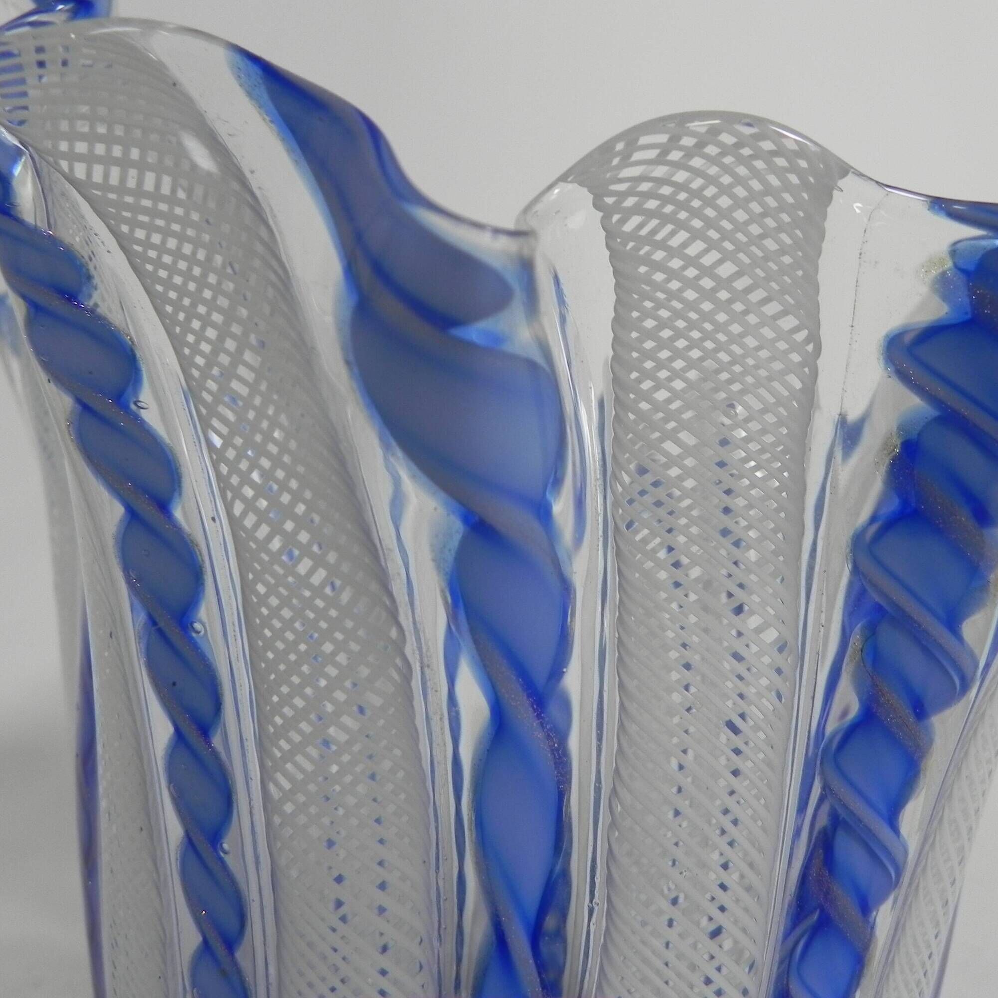 Fazzoletto vase Zanfirico by Fulvio Bianconi for Venini, Venice, Murano, 1950s