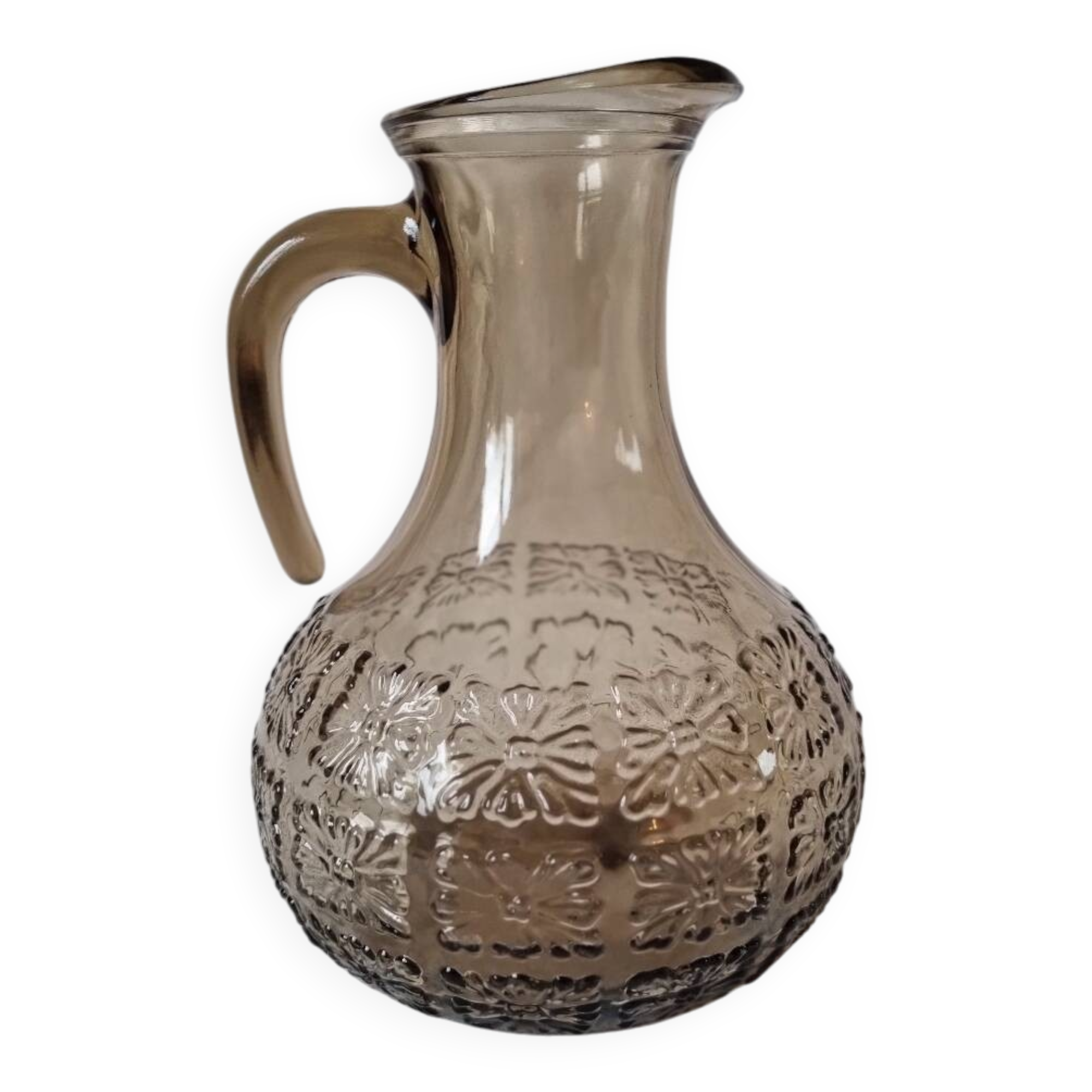 Carafe à haut ou vin verre fumé