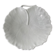 Coupe feuille de nénuphar en porcelaine de Limoges blanche