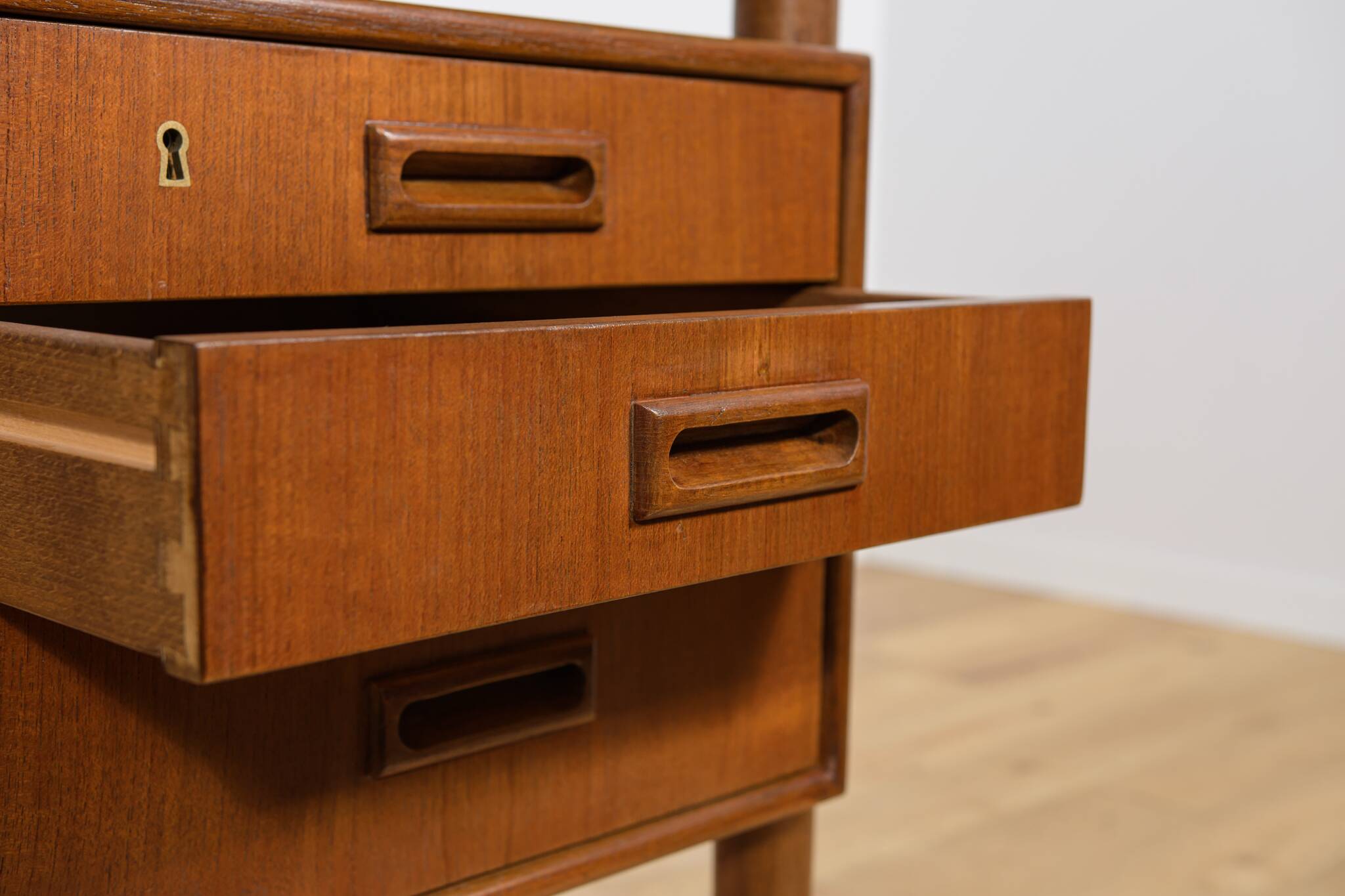 Mid-Century Freestanding Teak Desk by Arne Vodder for Sibast, 1960s