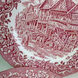 Duo of English plates