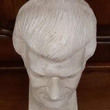 Sculpture of the bust of Eddy Mitchell