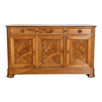 3-door walnut sideboard, late 19th century