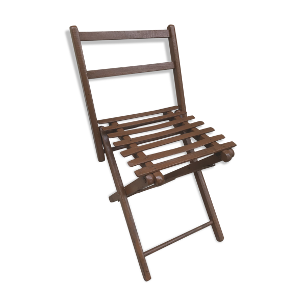 Chaise ancienne pliante enfant années 60 vintage