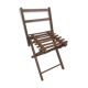 Former chair child folding wood brown painted 60s vintage