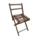 Former chair child folding wood brown painted 60s vintage