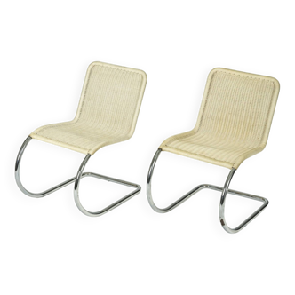 Rattan armchair Ludwig Mies Van Der Rohe