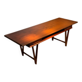 Vintage Danish teak coffee table by E.W. Bach for Toften Møbelfabrik