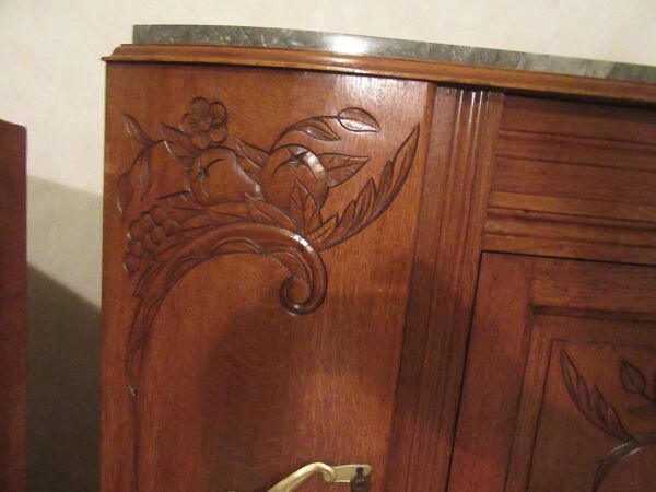 Buffet art-déco des années 1930/40 en chêne massif